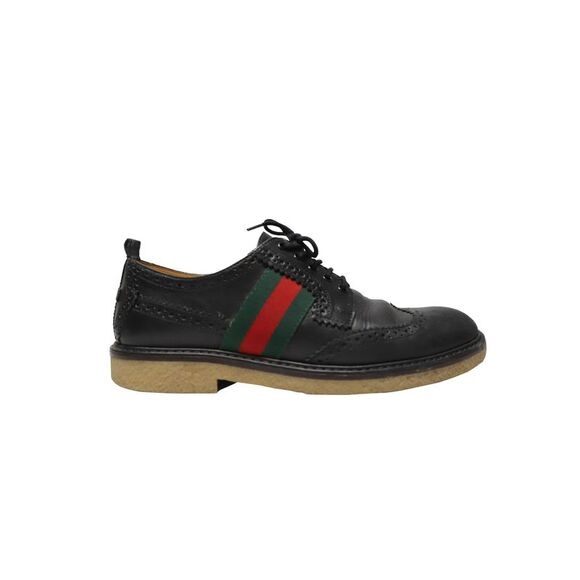 Gucci Kids' Darby Brogues in Black Leather